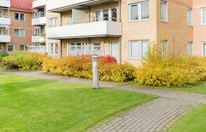 Exteriörbild på lägenheter i kvarteret Älgen i Piteå.